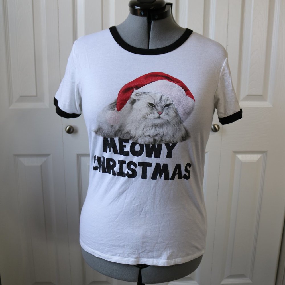 Cat Christmas Shirt Size Large - Picture 2 of 12